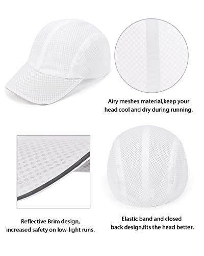 Zylioo Xxl Fitted Cool Running Cap,Non Adjustable Dad Cap For Big Heads,Stretch Caps For Men Large Head White #TOP3