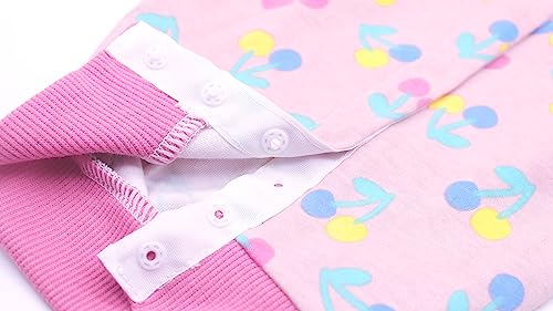 Image of 2 Packs Pet Dog Recovery Onesie Suit for Dogs Cats After Surgery,Dog Abdominal Wounds Bandages Cone E-Collar Alternative. (Pink, XL)