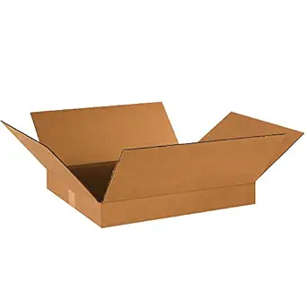 BOX USA B18162 Flat Corrugated Boxes, 18