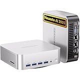 GEEKOM AI Mini PC A9 Max mit AMD Ryzen AI 9 HX 370(12C/24T, bis zu 5.1GHz), 32GB DDR5+ 2TB SSD, 2.5G Dual-LAN Mini Computer Windows 11 pro mit 2×USB4|HDMI2.1|Wi‑Fi 7&BT 5.4 für Alle Einsatzszenarien