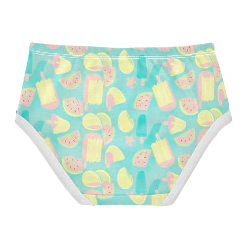 Funny Toddler Girls Underwear 2t Cotton Cute Panties Girl Cute Summer Popsicles Teal Kids Briefs Undies2