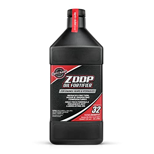 Opti-Lube Oil Fortifier with ZDDP (Zinc): Quart (1 Quart (Tr...