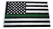 Thin Green Line USA Flag for Army Military Sheriffs Law Enforcement Federal Agents Border Patrol Park Rangers Game Wardens Wildlife Conservation Environment 3x5 Feet Flag by TrendyLuz Flags