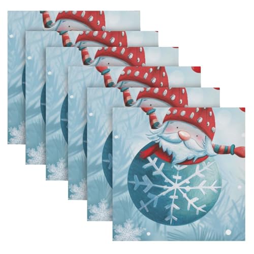 Servilletas de Tela Navidad Multicolor Pack de 6 miniatura 2