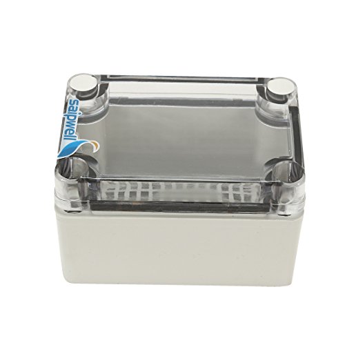 Uxcell 2.6"X3.7"X2.2"(65Mmx95Mmx55Mm) Abs Junction Box Universal Project Enclosure W Pc Transparent Cover #TOP2