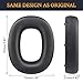 SOULWIT Lambskin Ear Pads Cushions Replacement for Bowers & Wilkins PX8/PX7 S2/PX7 S2e Over-Ear Headphones (Do Not Fit PX7), Earpads with High-Density Noise Isolation Foam - Black