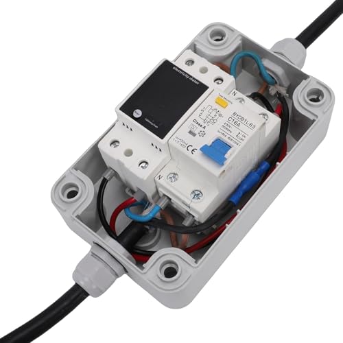 Medidor KWH intermedio impermeable IP67 de 16 A con pantalla LCD móvil 7