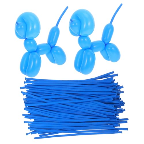FUNOMOCYA 100 Palloncini Lunghi in Lattice Blu per Modellare Decorazioni Feste Compleanno e Matrimoni Palloncini Modellabili per Addobbi Foto e Ambientazioni Indoor Outdoor