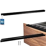 KOTARBAU Maniglia per mobili, 436 mm, colore nero opaco, Znal, maniglie a vite posteriore, maniglie per cassetti, cucina, moderna