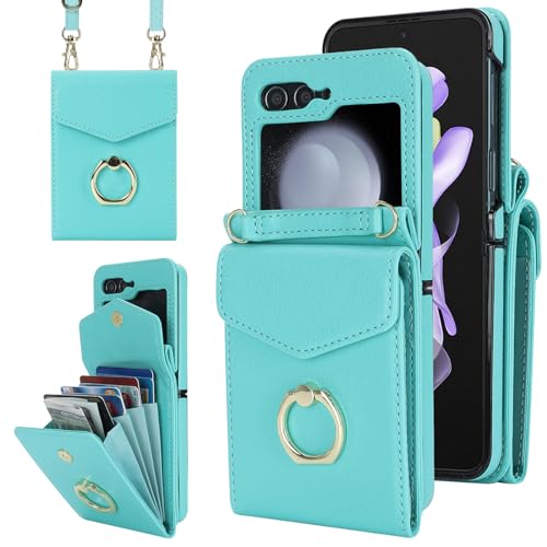 Protection Samsung Z Flip 5 anti-chute avec compartiment cartes intégré