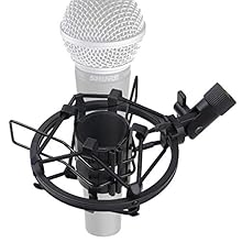 Professional Shockmount - Special design for Shure SM58-LC, SM58-CN Cardioid Dynamic Vocal Microphone. Fits perfectly, without the slightest fear of it falling out. Anti Vibration and Noise - Shock mount keep the mic in place that can effectively abs...