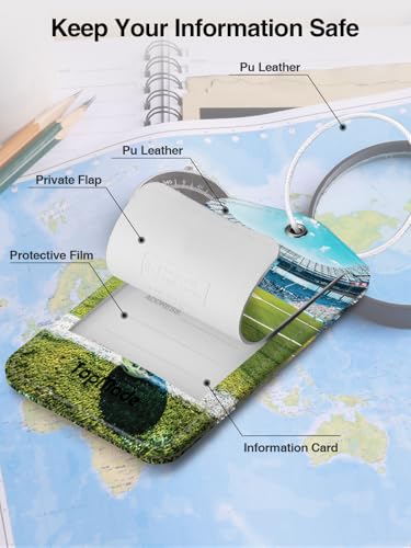 Image of TopMade Luggage Tags, Works with Apple Find My, Smart Suitcase Tag Tracker