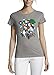 Rubix Cube Skater Rad Puzzle Funny Skater Art T-Shirt da Donna in Cotone Girocollo Grigio Large