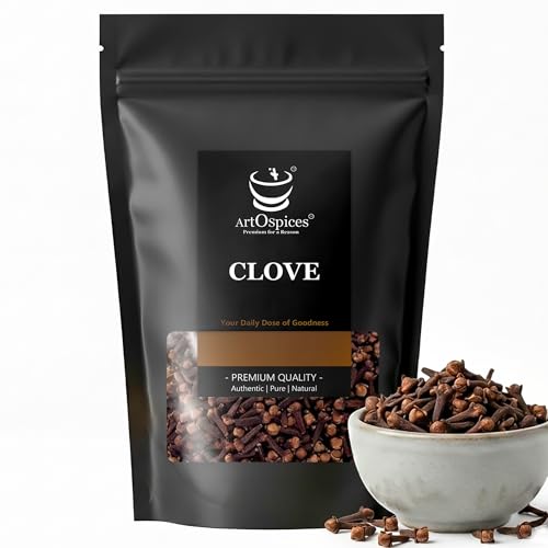Image of ArtOspices Premium Cloves (Laung) 100g | Idukki Kerala Cloves | Strong Aroma, High Natural Oil | Handpicked Whole Clove | Fresh Dried Cloves (Grambu) | For Cooking, Baking, Masala Chai & Wellness