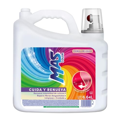Recopilación de Colorante de Ropa - solo los mejores. 48 Mas Color Detergente Líquido 6.64L Renueva Color Ropa (88 Cargas)