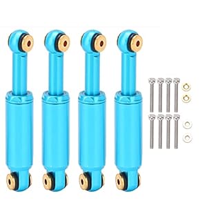RC Schokbreker, Metalen Olie Schokdemper Demper voor Axiale SCX24 90081 1/24 RC Crawler Auto Upgrade Onderdelen (Blauw)