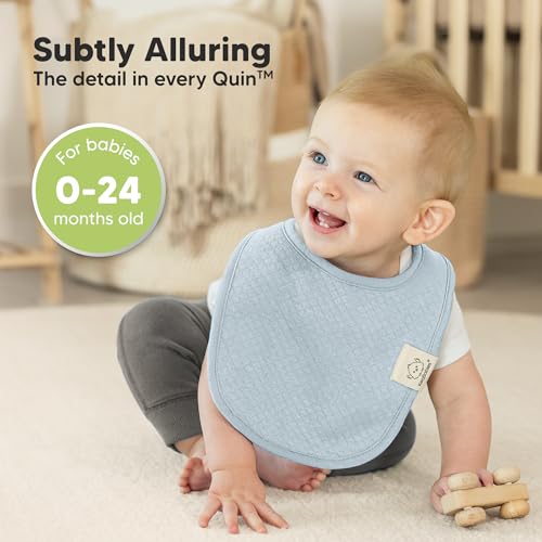 Image of KeaBabies 8-Pack Baby Bibs for Drooling and Teething, Soft (Moor) | Organic Quilted Cotton Cloth Drool Bibs for Baby Girl, Boy, Toddler, Newborn, Infant, Soft & Super Absorbent