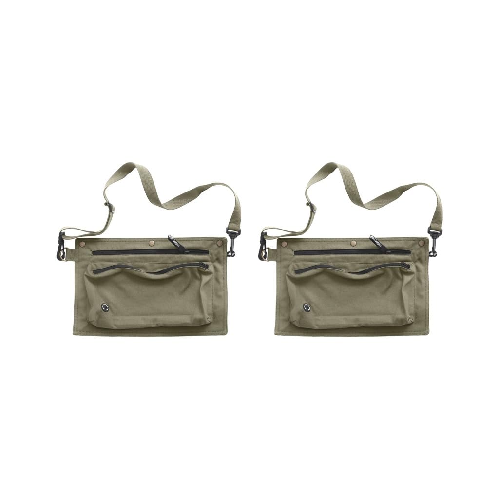Delantal multiusos para cocina, jardinería, restaurante, barbacoa, color caqui, 81 x 73 cm