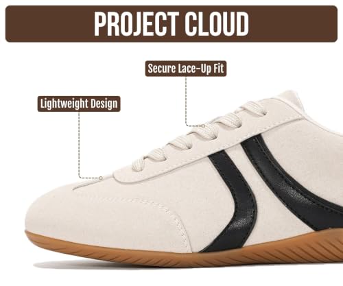 Image of Project Cloud Barefoot Shoes Women - Memory Foam Lace-Up Womens Sneakers - Lightweight & Non Slip Womens Shoes Casual - All-Day Women's Fashion Sneakers for 2026 (Goal)