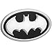 Fan Emblems Batman logo 3D Badge de voiture noir / chrome, l'autocollant automobile DC Comics s'adapte parfaitement aux voitures, camions, motos, ordinateurs portables, etc.