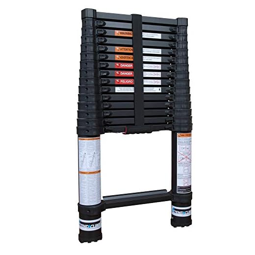 Xtend & Climb Contractor Series 155+/300 Aluminum Telescoping Ladder,Extension Ladder 15.5 Ft Ladders for Home and Professional Use Folding Ladder,True Telescopic Ladder Technology,Collapsible Ladder