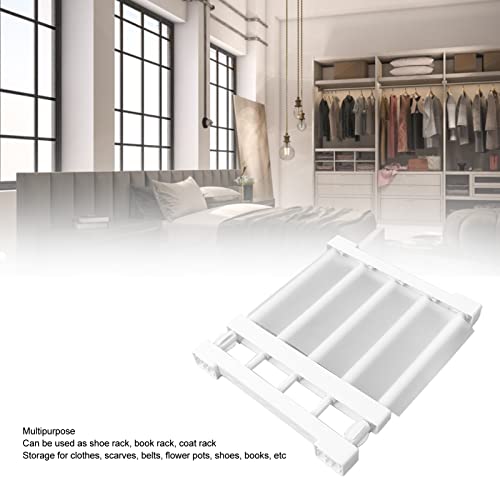 Yunir Closet Hanging Rod with Expandable, Closet Shelf with Hanging Rod Made of Premium PP and Steel Tube - Image 3