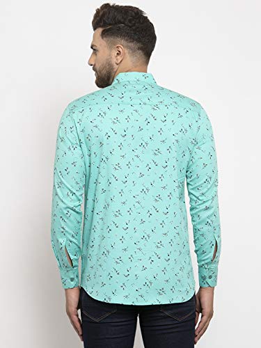 Image of Men's Cottonblend Printed Shirt White
