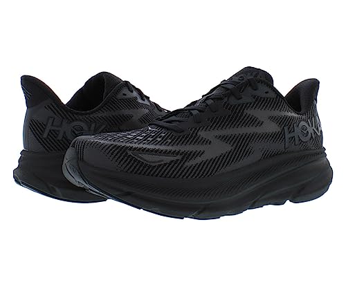HOKA HOKA Clifton 9 Mens Shoes Size 10, Color: Black/Black