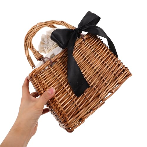 Bolso de ratán para verano y bodas VILLCASE rectangular 5