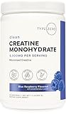 Type Zero Creatine Monohydrate Powder 500 Grams, Blue Raspberry Flavor - Gluten-Free