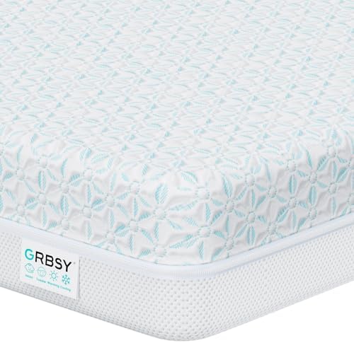 4 in 1 Crib Mattress, 6" Dual Sided Memory Foam Toddler Bed Mattr...