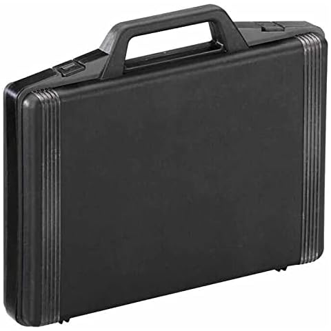 RARAION Black Polypropylene Briefcase Storage Case with Foam Insert Cover