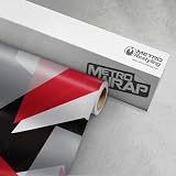 Metro Wrap Car Vinyl Wrap | Shattered Red Tiger Camo | 59in x 2ft
