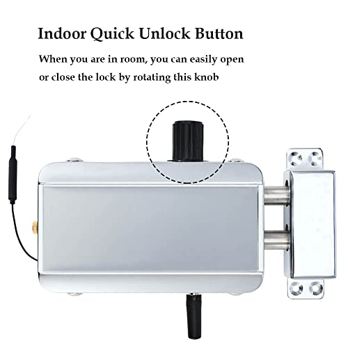 Electronic Deadbolt Anti-Theft Smart Hidden Door Lock with Remote Control and Smartphone App Access