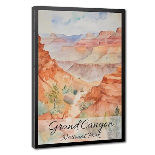 Toile Arizona National Park affiche aquarelle grand format déco