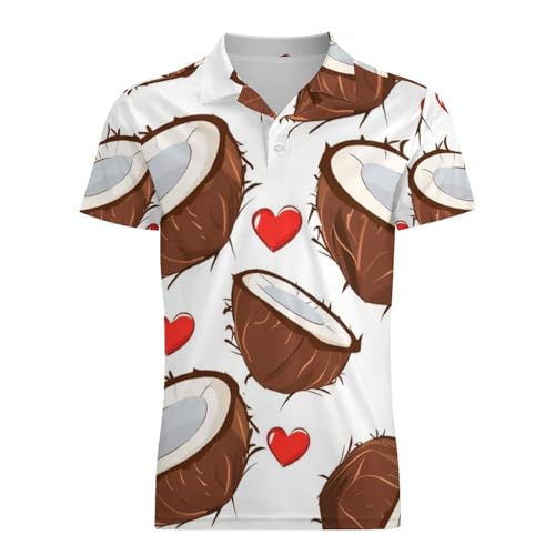 Boys' Classic Polo Shirts Short Sleeve Moisture-Wicking Golf & Tennis Shirts for Youth Teens Cute Coconut4