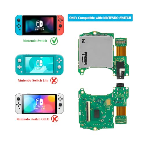 Lecteur carte de jeu Switch haute précision et module prise jack de rechange
