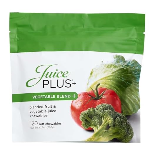 Juice Plus+ Vegetable Blend Soft Chews - Vegan Gummies with Nutrients from Broccoli, Parsley, Spinach, Beets and More - for All Ages - 120 Chewables