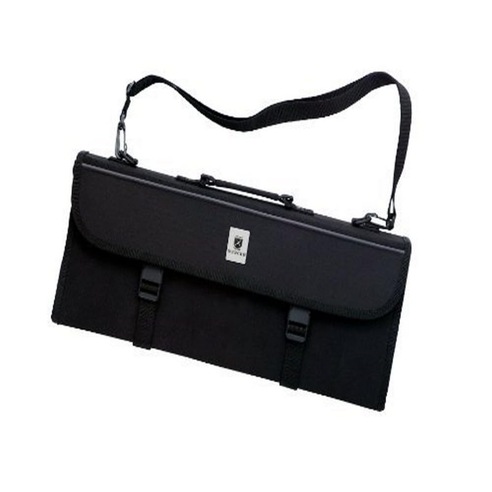 Mercer Culinary 17-Pocket Knife Case, Fabric, 40x35x10 cm, Black