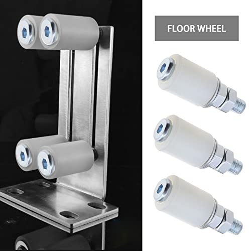 ECSiNG 4Pcs Nylon Roller Sliding Door Roller Sliding Barn Door Floor Guide Roller Door Accessories for Sliding Doors Electric Doors Garage 27x35mm - Image 3