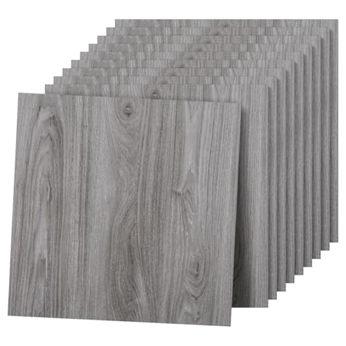Cozylkx Paquete De 30 Baldosas Autoadhesivas De 30 x 30 Cm, Suelo De Vinilo con Textura De Madera, Impermeables, para Sala De Estar Y Baño