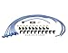 ACCEL 4041B Spark Plug Wire Set- 8mm - Blue Wire with Blue 90 Degree Boots
