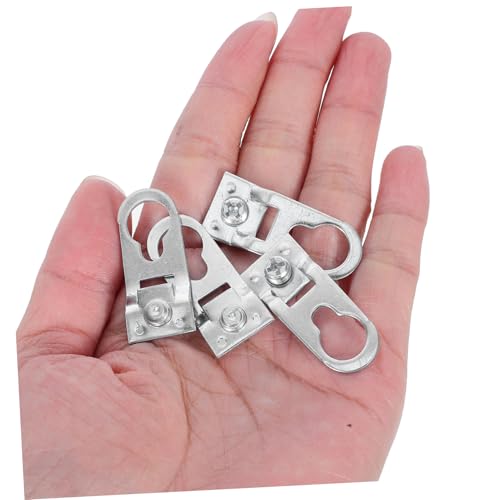 Image of KALLORY 50pcs Aluminum Alloy Picture Frame Hangers Heavy-Duty Hooks for Safe Hanging of Frames Posters Mirrors More Easy Installation Hardware Accessories