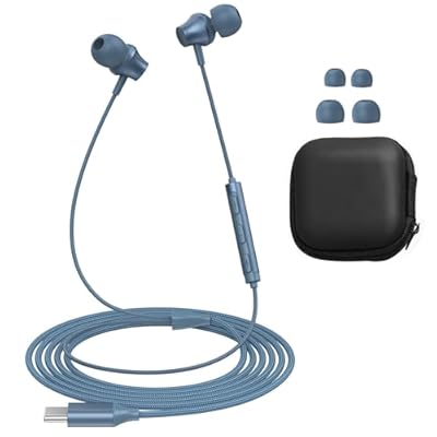 Lvwacun Wired Earbuds USB C Port in-Ear Earphon...