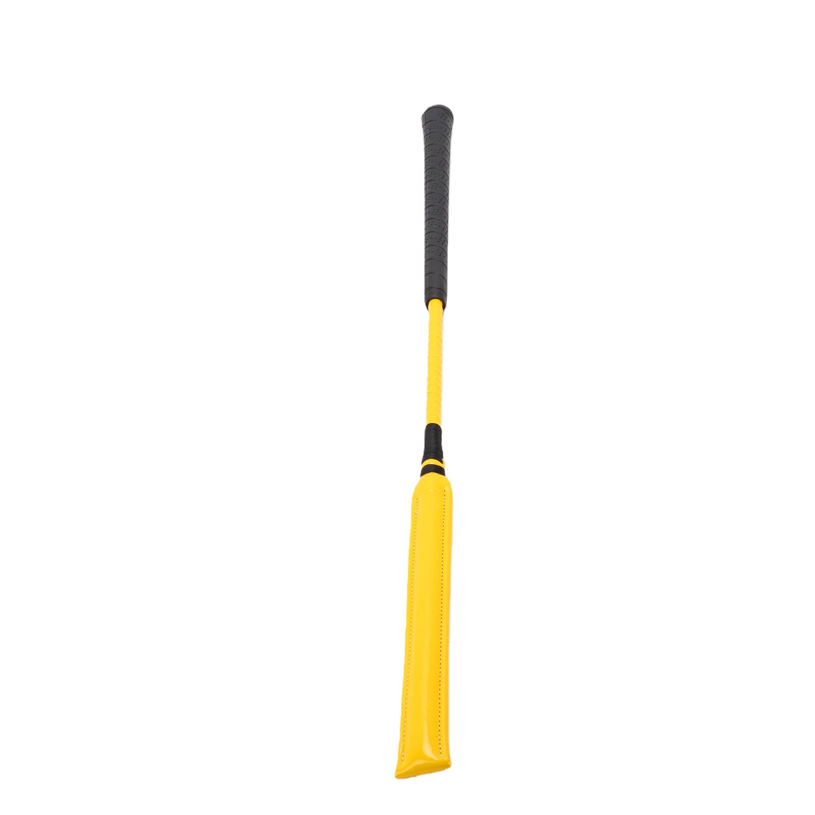 Aramox Frustino da Equitazione in Pelle Verniciata da 65 Cm con Manico in Silicone Antiscivolo e Asta Flessibile per Addestramento di e Cavalieri da Competizione per Sport Equestri