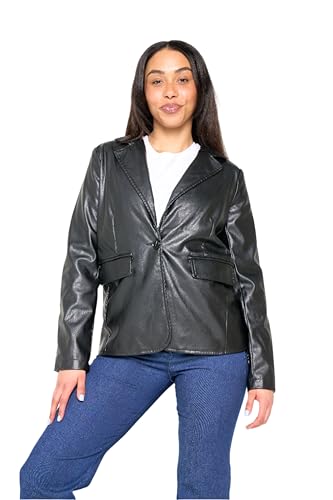Blazer en simili cuir Fawn Nikki veste souple et confortable pour femme