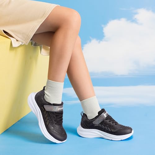Image of DREAM PAIRS Kids Sneakers Running | Lightweight,Breathable,Comfortable, Non Slip,Hook-and-Loop,Walking, Gym, School, Daily Play,Colorburst