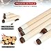 Teekerwan Pool Cue Stick - 58 inch Maple Billiard Pool Stick, 19/20/21 oz 1/2 Maple Pool Cue Stick Kit, 2-Piece Billiard Pool Cue Stick (19 oz)