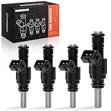 A-Premium 4 Holes Set of 4 Fuel Injectors Compatible with Volkswagen Jetta, Golf, 2000 2001, 1.8L