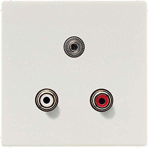 Jung MALS1011LG système de connexion multimédia encastrable gris clair pour bureau